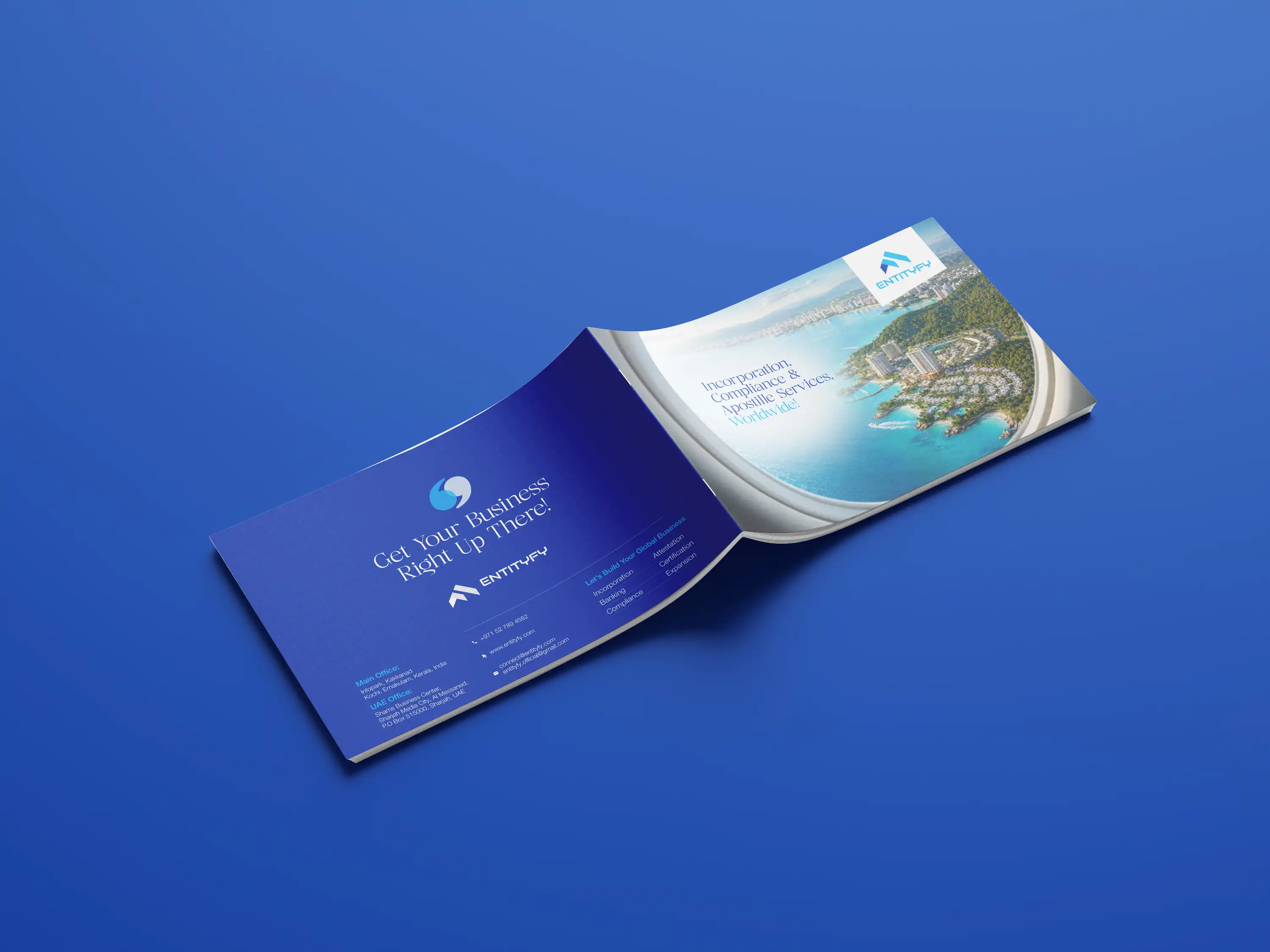 Entityfy company profile typography and layout detail