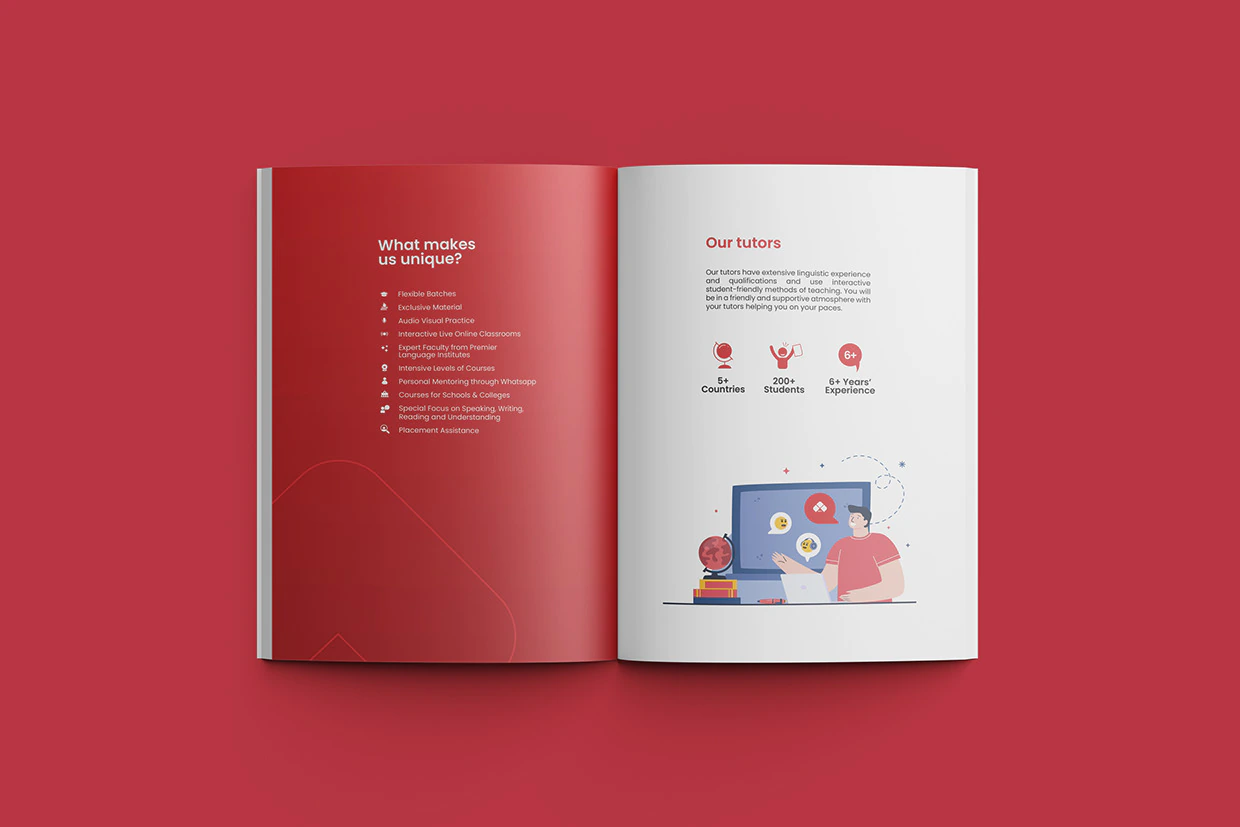 Alphaz Language Academy Brochure Design by ZainCo - branding agency in Kerala (2 of 5)