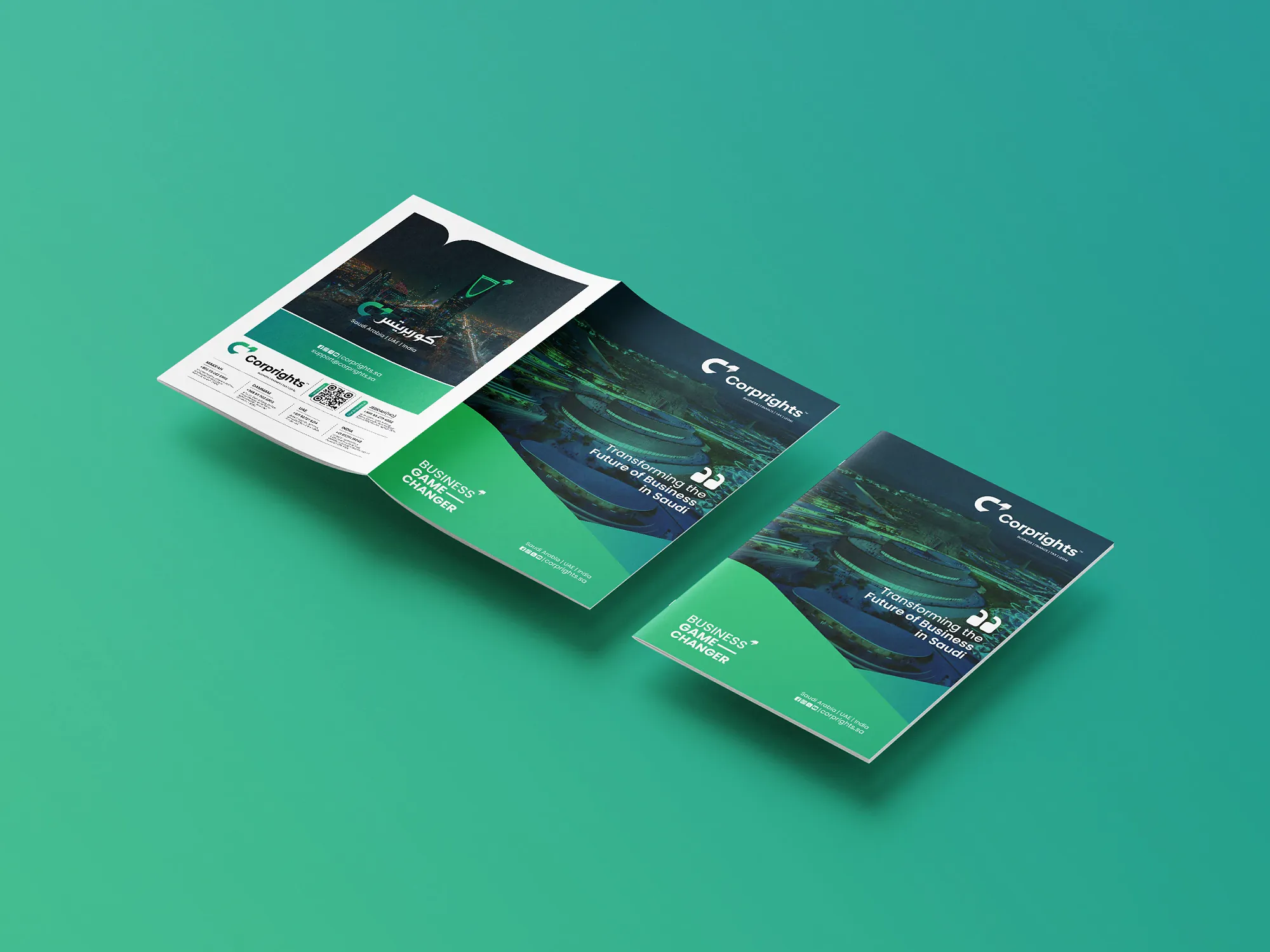 Corporights brochure design by ZainCo
