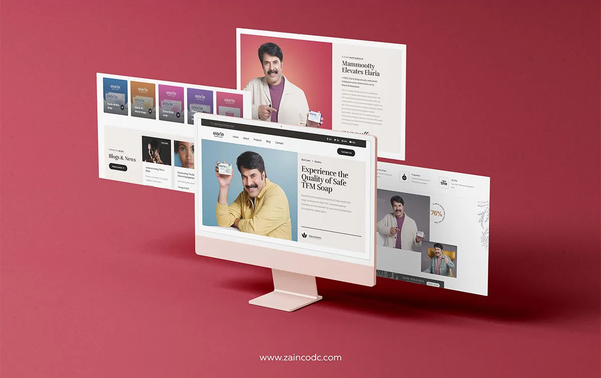 Elaria Soap Website Design by ZainCo (2 of 3)