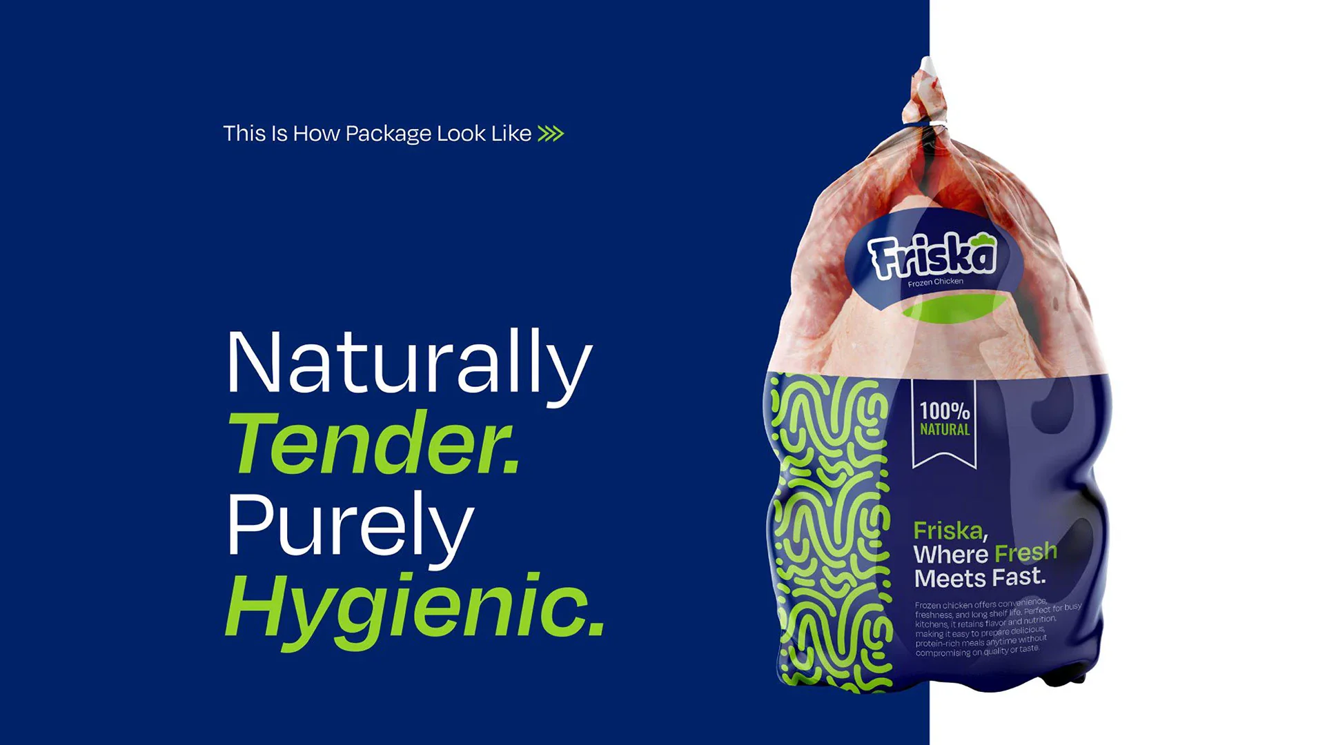 Friska Fresh Chicken Logo Design by ZainCo - branding agency in Kerala (3 of 9)