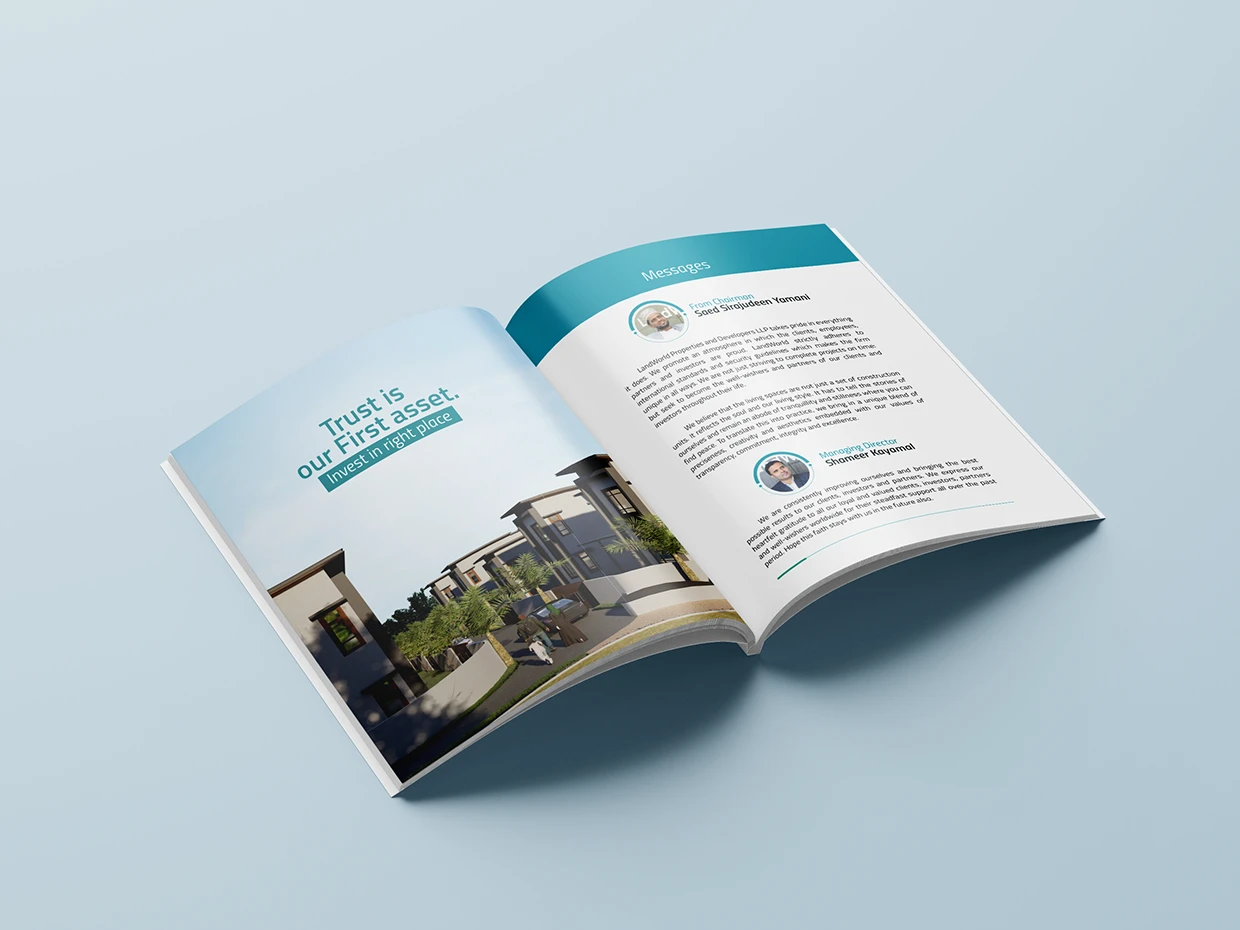 LandWorld Properties Brochure Design by ZainCo - branding agency in Kerala (3 of 6)