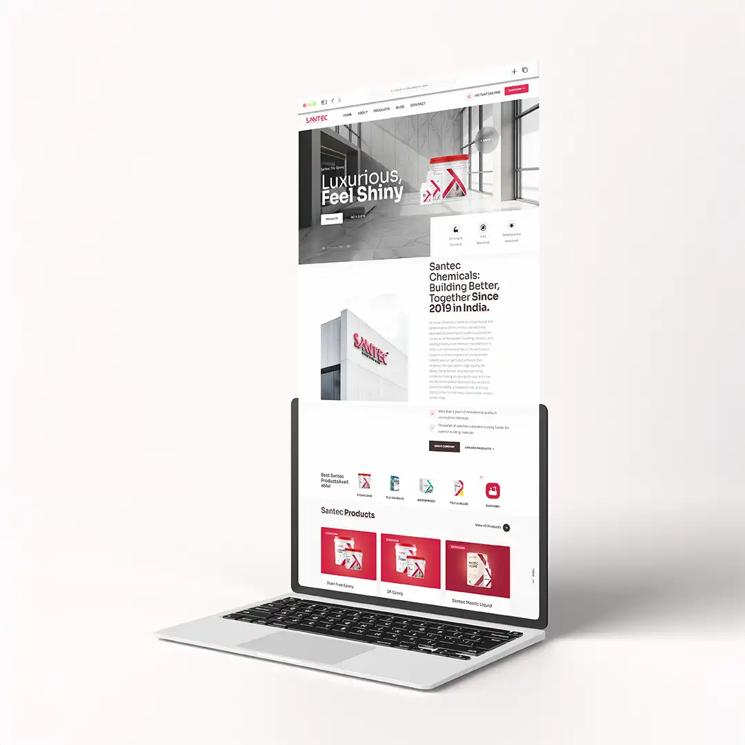 Santec Chemicals Website Design by ZainCo (2 of 2)