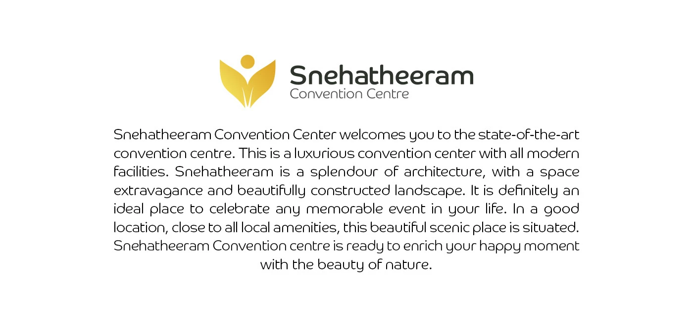 Snehatheeram Convention Centre Logo Design by ZainCo - branding agency in Kerala (2 of 8)