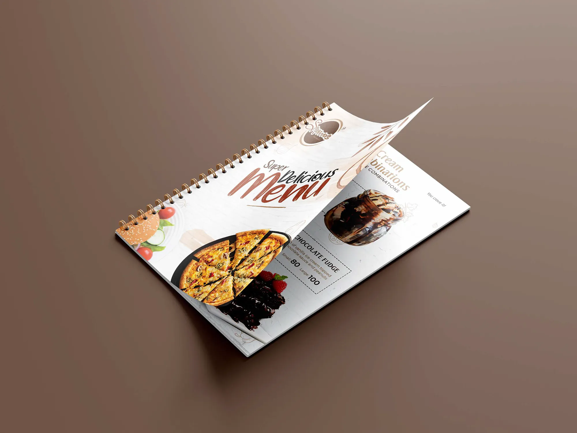 Snowerse Cafe Menu Design by ZainCo