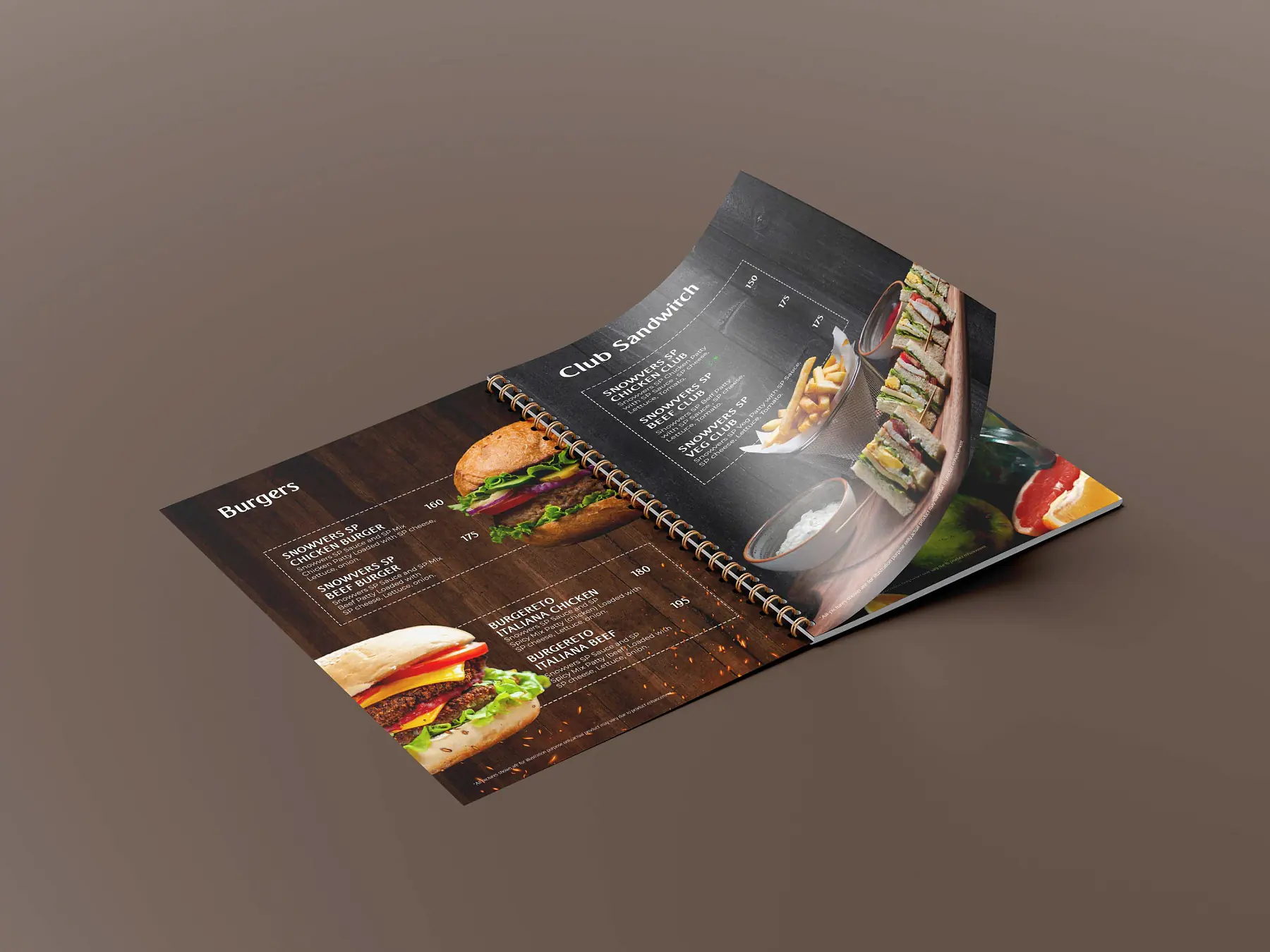 Snowerse Cafe Menu Design by ZainCo - branding agency in Kerala (3 of 7)