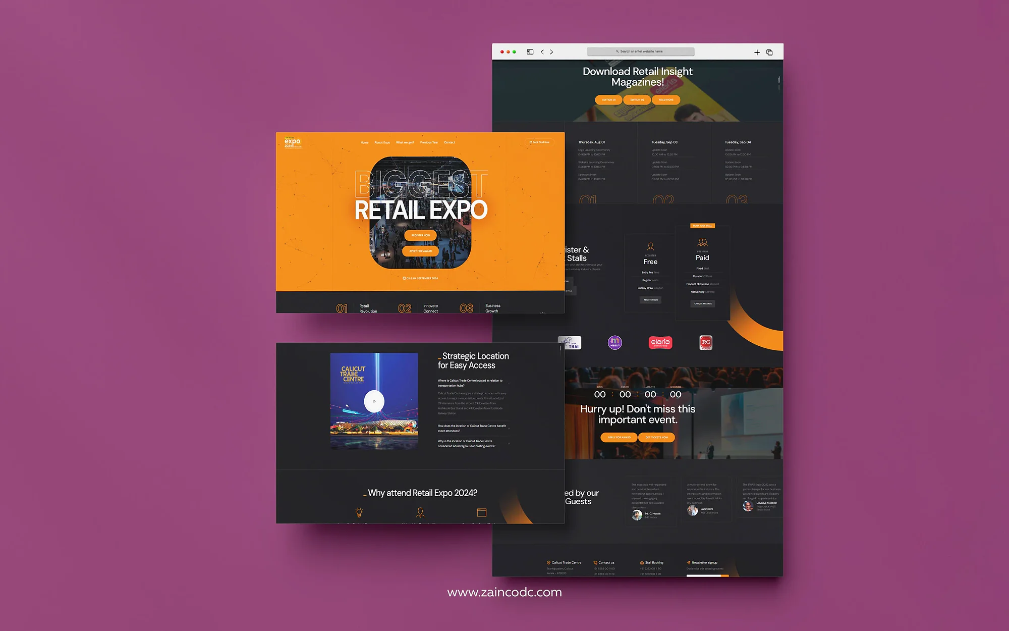 South India Retail Expo Website Design by ZainCo - branding agency in Kerala (3 of 4)