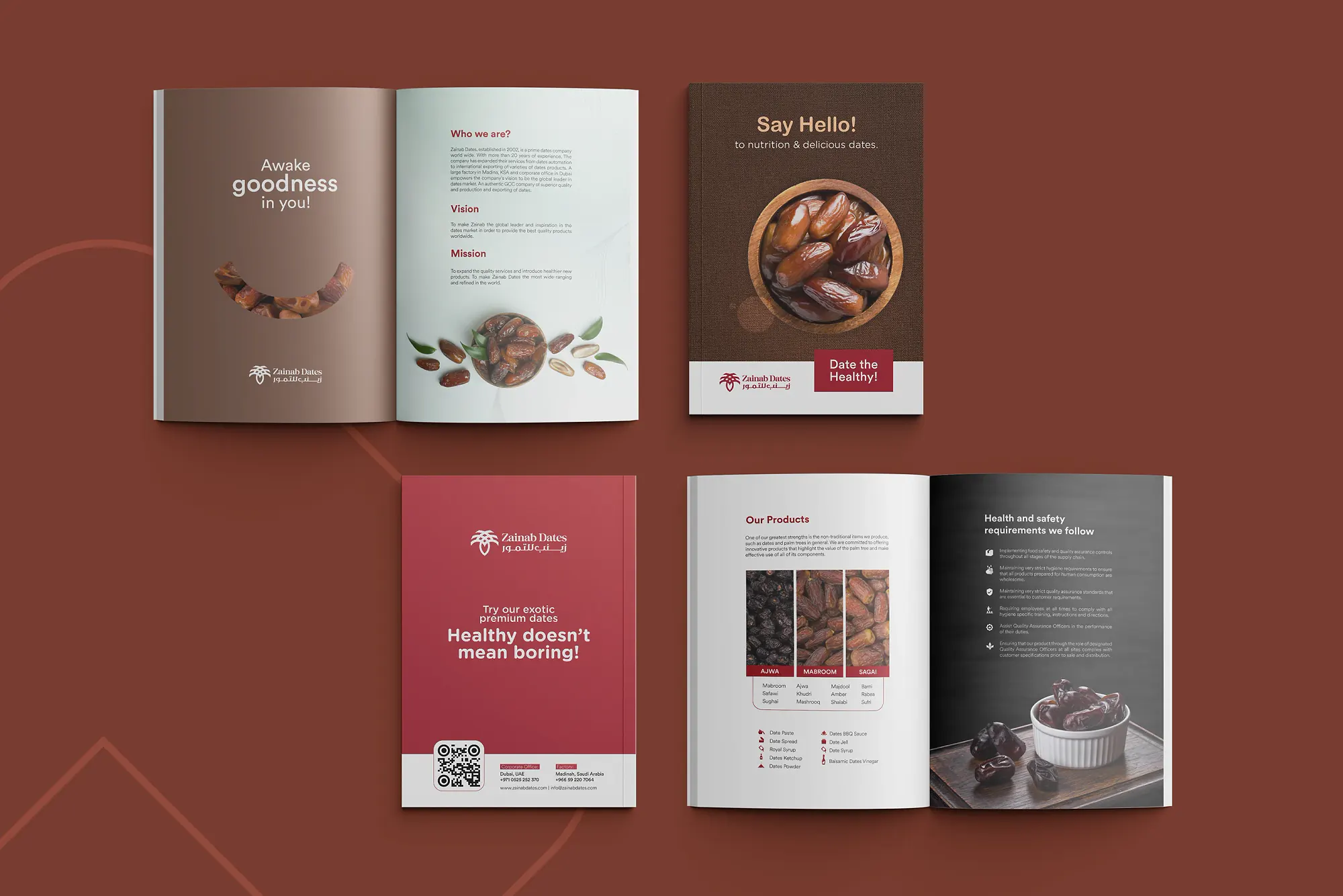Zainab Dates Brochure Design by ZainCo - branding agency in Kerala (4 of 6)
