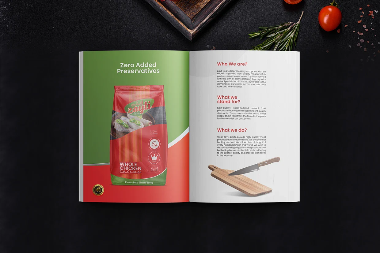 Zayti Foods Brochure Design by ZainCo (3 of 5)